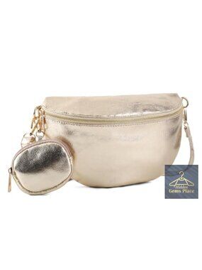 Crossbody Bag for Women Vegan Leather Sling Purse Fanny Pack Shoulder Bag